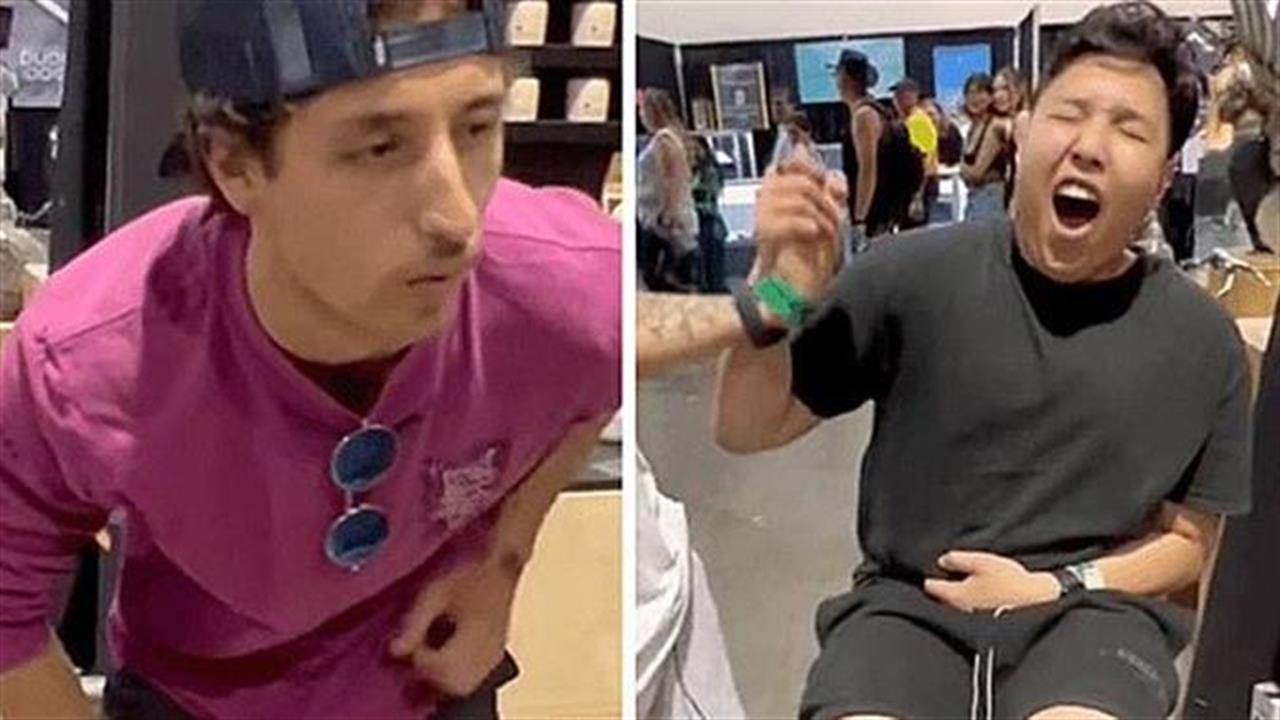 Άνδρες γονατίζουν από τα κλάματα βιώνοντας πόνους περιόδου