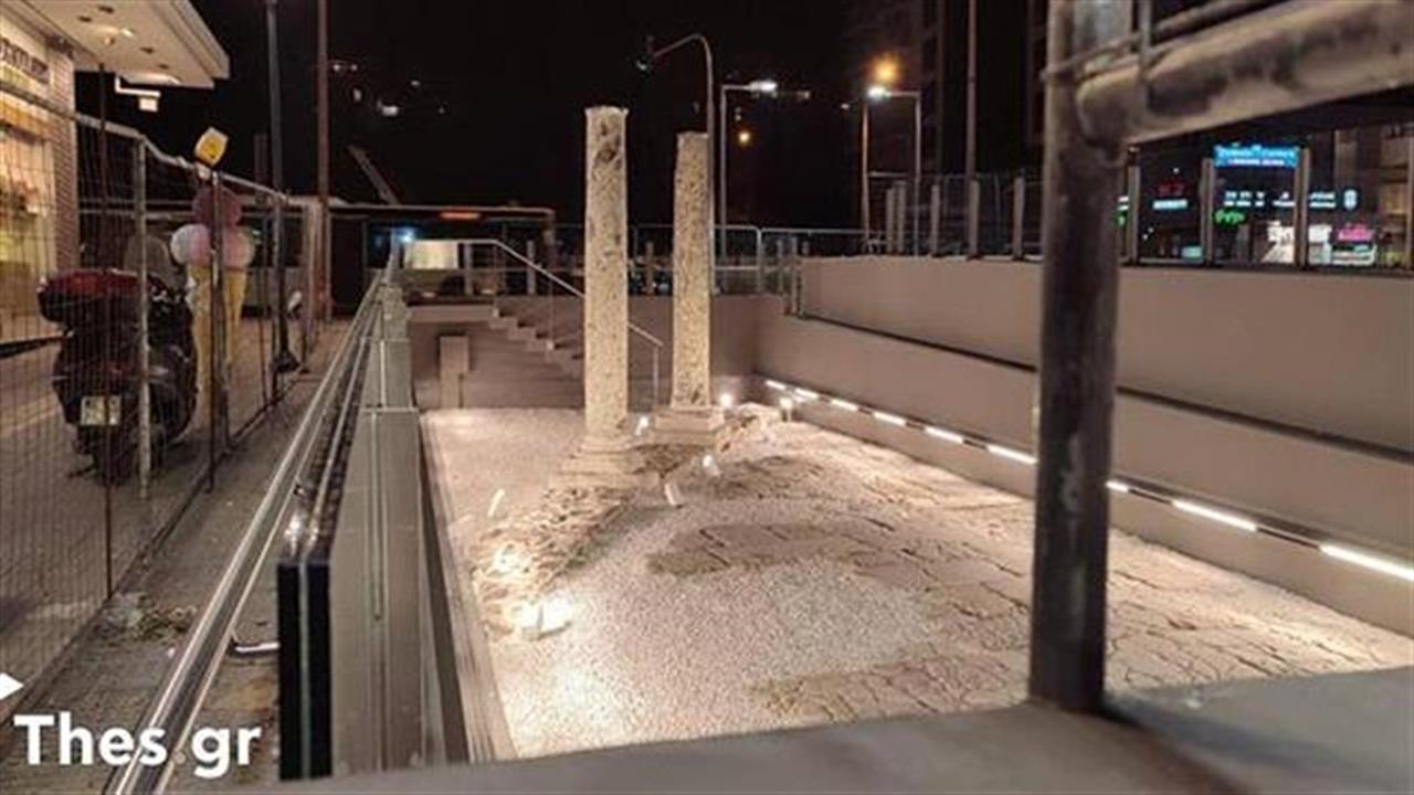 Φωταγωγήθηκαν τα πρώτα αρχαία του μετρό Θεσσαλονίκης