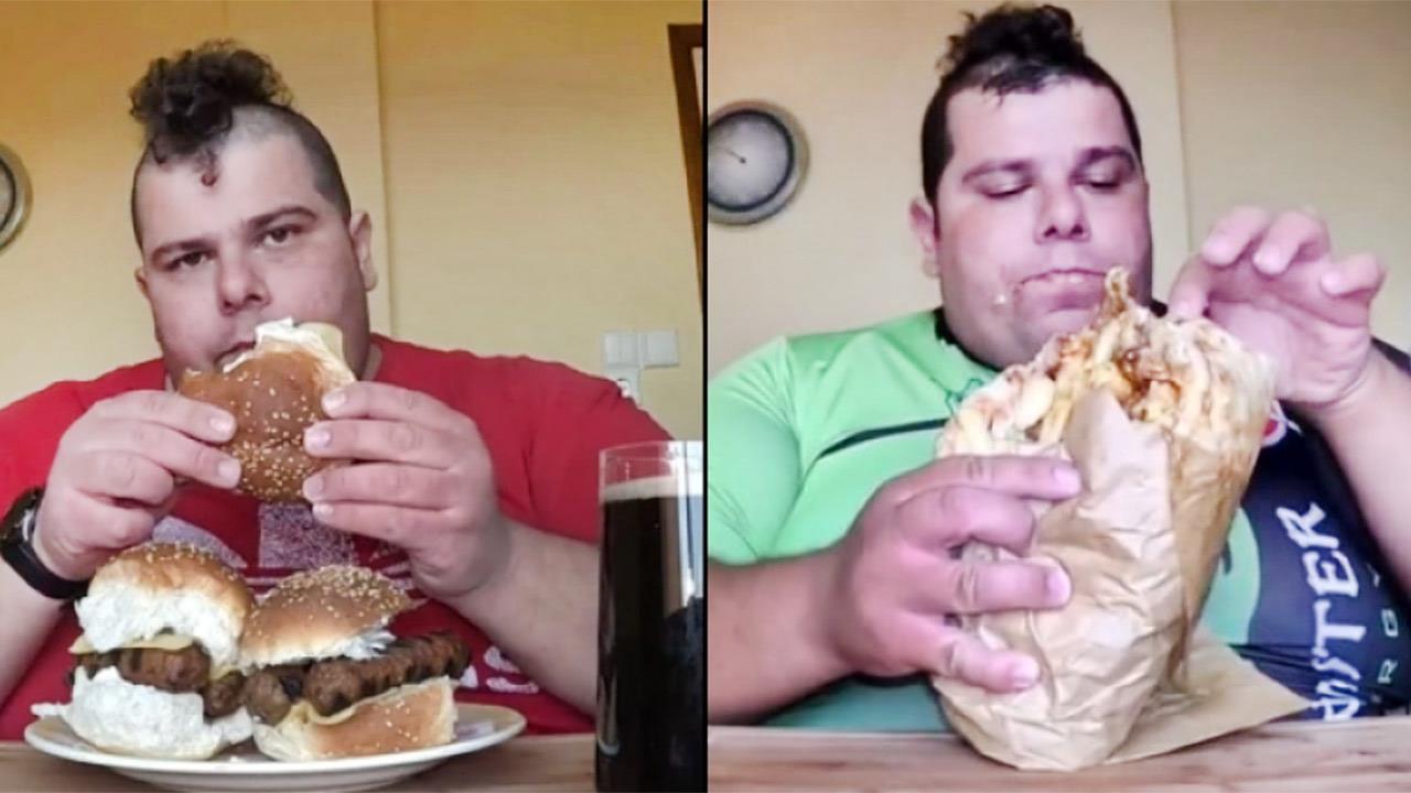 Έλληνας ΤikToker ανεβάζει τη χοληστερίνη του στα ύψη τρώγοντας άπειρο φαΐ