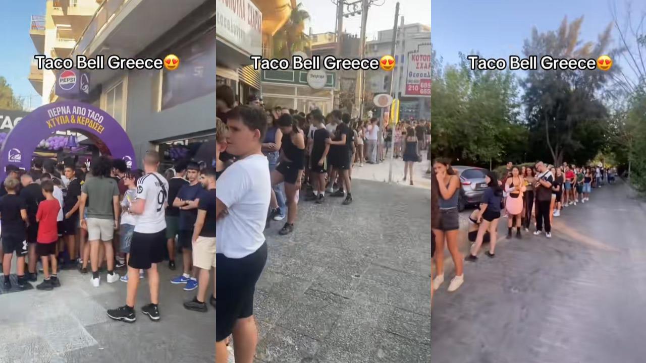 Χαλάνδρι: Χαμός στο άνοιγμα του πρώτου Taco Bell στην Ελλάδα