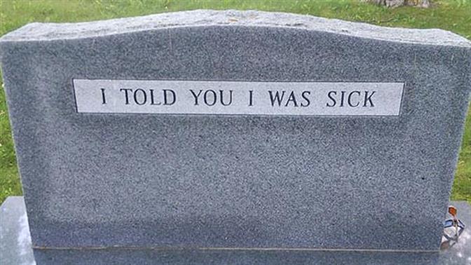 Οι πιο χιουμοριστικές... ταφόπλακες