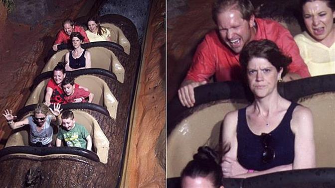 Ξεκαρδιστικά στιγμιότυπα από rollercoaster