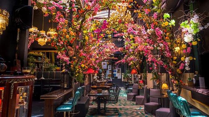 Η στοά του Noel μεταμορφώθηκε σε ολάνθιστο κήπο