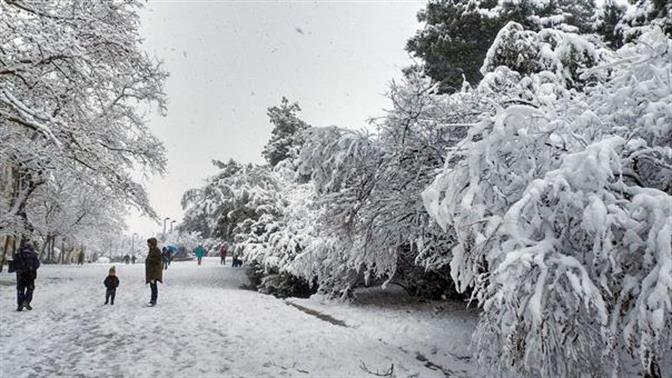 Υπέροχες φωτό από την χιονισμένη Αθήνα