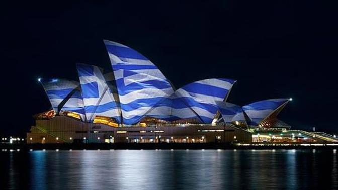 Στα χρώματα της γαλανόλευκης διάσημα κτίρια του κόσμου