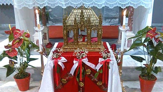 Το ήξερες ότι λείψανα του Αγίου Βαλεντίνου βρίσκονται στη Μυτιλήνη;