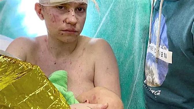 Ουκρανίδα γίνεται ασπίδα για να προστατέψει το μωρό της