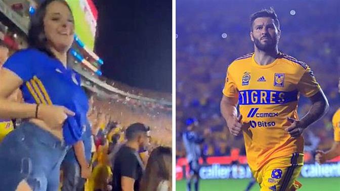 Φίλαθλος δείχνει το στήθος της στο γήπεδο και ανοίγει λογαριασμό στο Onlyfans