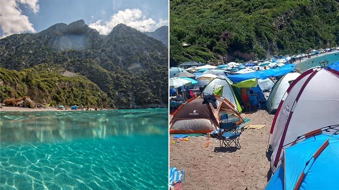 Πνίγηκαν στις σκηνές τα Θαψά στην Εύβοια