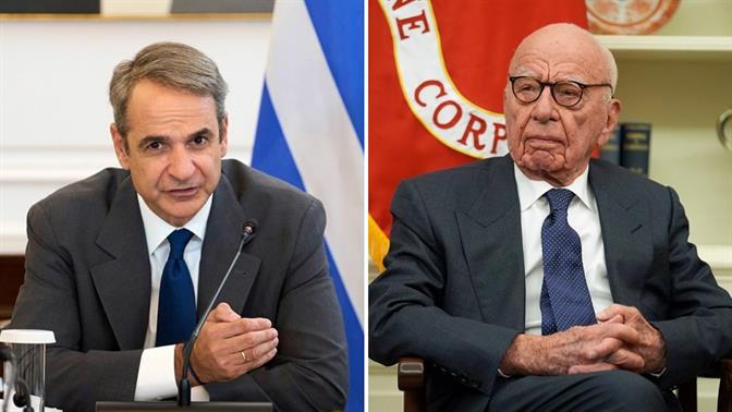 Μητσοτάκης και Μέρντοχ συναντήθηκαν για φαγητό σε ταβέρνα της Τήνου