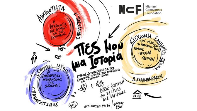 «Πες μου μια Ιστορία»: Τρεις κύκλοι συζητήσεων για μύθους, μνήμη και ταυτότητα στο Ίδρυμα Μιχάλης Κακογιάννης