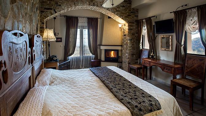 Υπέροχα δωμάτια με τζάκι στα χωριά του Ολύμπου