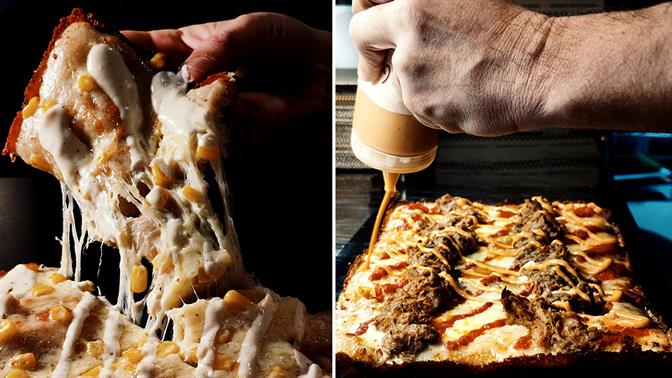 Στην D.A.M στο Περιστέρι για (ωραία) Detroit style Pizza