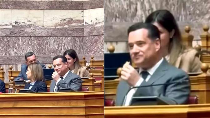 Η Ζωή Κωνσταντοπούλου ανέβασε στο TikTok τον Άδωνι Γεωργιάδη να τρώει κρακεράκι στη Βουλή