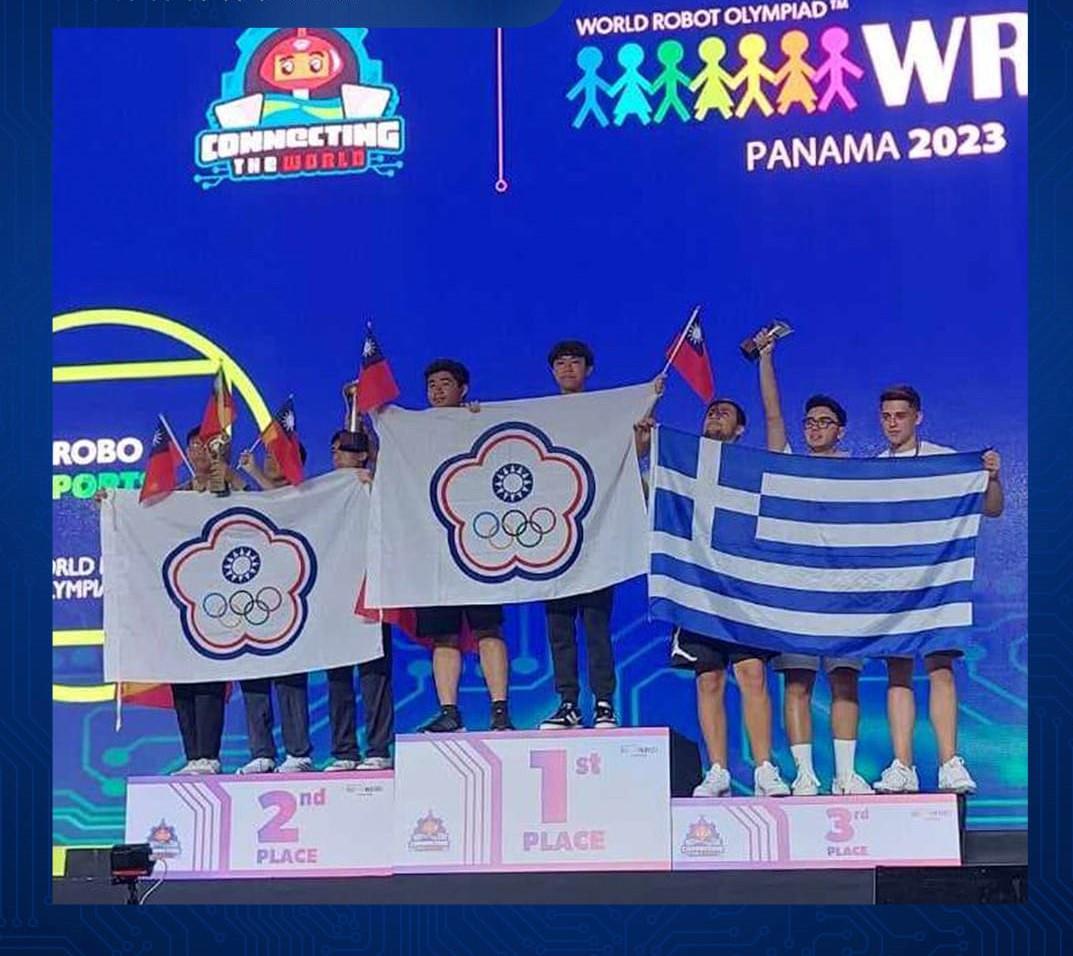 H ομάδα BitLab στο βάθρο των νικητών στην Παγκόσμια Ολυμπιάδα Ρομποτικής 2023